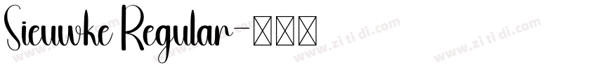 Sieuwke Regular字体转换